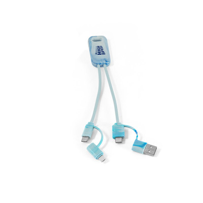 BERNERS. Superfast 6-in-1 USB cable in recycled PET (100 rPET)
